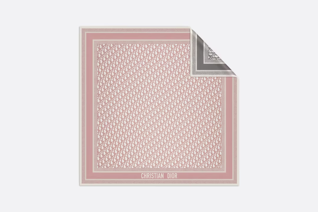 DIOR OBLIQUE DIORTWIN 90 SQUARE SCARF